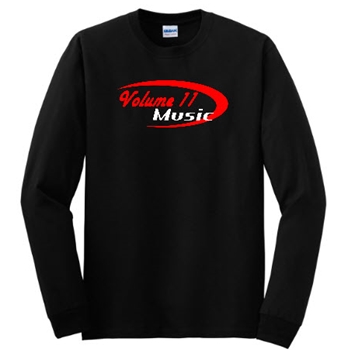 Volume 11 Music Tee Long Sleeve Shirt Black XX-Large