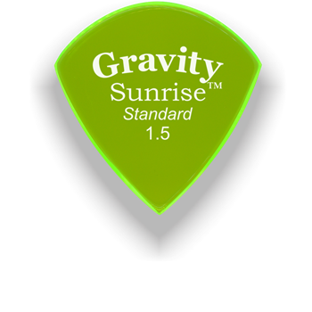 Gravity Picks Sunrise - Standard Size, 1.5mm, Polished