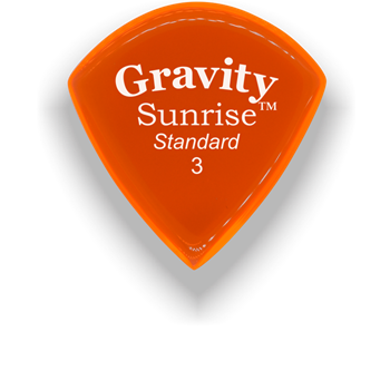 Gravity Picks Sunrise - Standard Size, 3mm, Polished