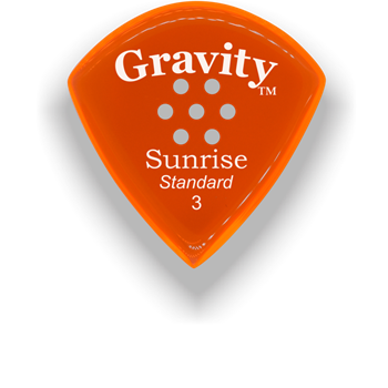 Gravity Picks Sunrise - Standard, 3mm, Multi-hole