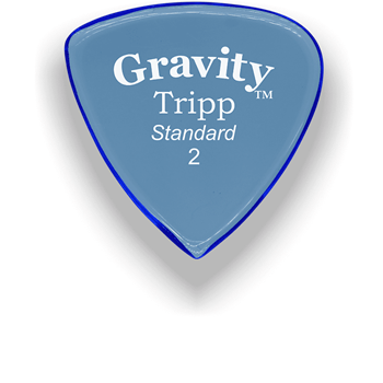Gravity Picks Tripp Standard Unpolished 2mm Blue Acrylic