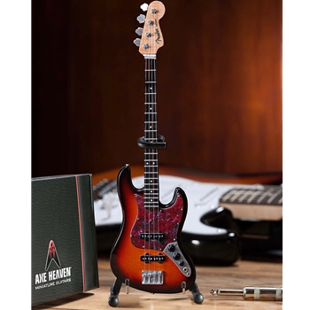 Axe Heaven Fender™ Sunburst Jazz Bass™ Miniature Guitar Replica - Officially Licensed