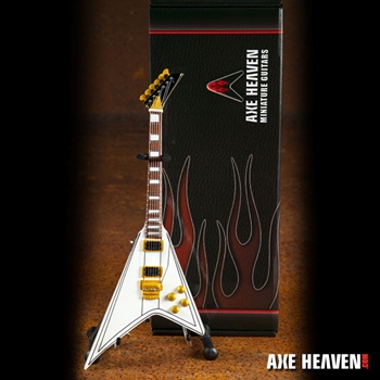 Axe Heaven Randy's Signature White Miniature Guitar Replica Collectible