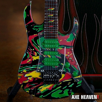 Axe Heaven Steve Vai Signature Universe Swirl 7 String Miniature Guitar Replica Collectible