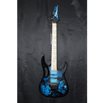 Ibanez Steve Vai Signature 6str Electric Guitar w/Bag - Blue Floral Pattern