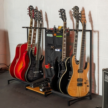 StoreYourBoard The Headliner 10-Slot Guitar Rack | Black