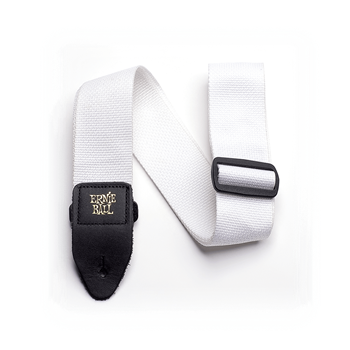 Ernie Ball Polypro Guitar Strap/Bass Strap - White