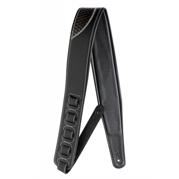Stagg Black padded leatherette guitar strap