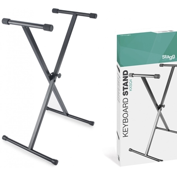 Stagg Single Braced X-Style Keyboard Stand - Welded