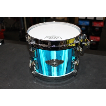 Tama Starclassic Performer 8" Rack Tom USED- Sky Blue Aurora/Chrome HW MBST8H-SKA 8x6