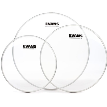 Evans Tom Pack G1 Clear 10,12,14 Drum Heads