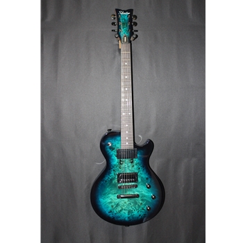Schecter Solo-II StandardOcean Blue Burst Burl