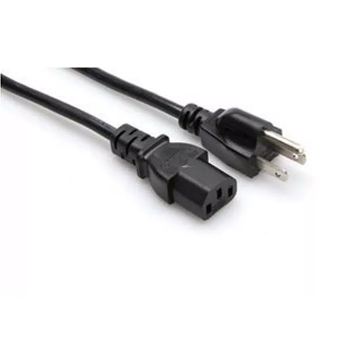 HOSA POWER CORD IEC C13 - NEMA 5-15P 8FT