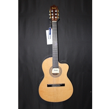 Ibanez GA34STCE Thinline Nylon-string Acoustic-electric Guitar - Natural High Gloss