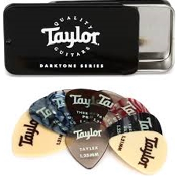 Taylor Pick Tin,Sampler Darktone Series