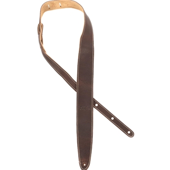 Taylor Leather/Suede 2.5-inch Guitar Strap - Chocolate Brown