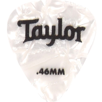Taylor Celluloid 351 Picks,Wht Pearl,0.46mm 12-Pack