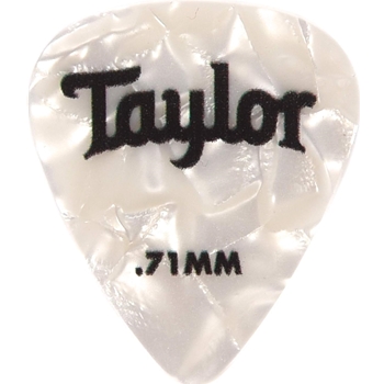 Taylor Celluloid 351 Picks,Wht Pearl,0.71mm 12-Pack