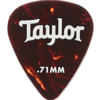 Taylor Celluloid 351 Picks,Tort Shell,0.71mm 12-Pack