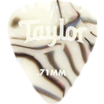 Taylor Celluloid 351 Picks,Abalone,0.71mm,12-Pk